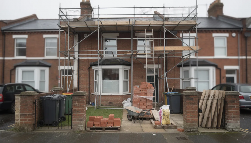 This is an image of a property won which a home improvements loan to carry out works to a property. 
