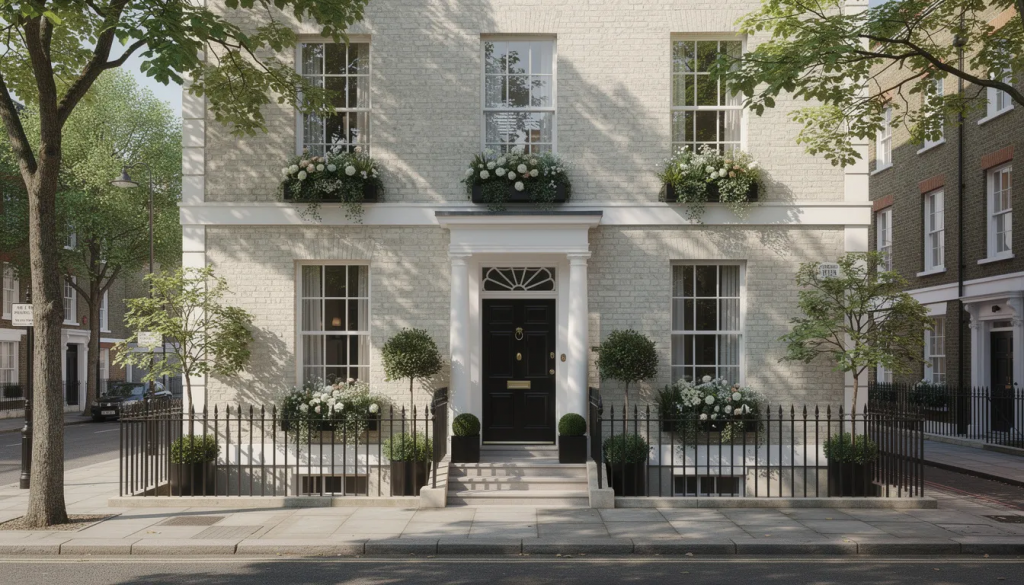 an image of a house in a property portfolio in London. fox davidson secured a portfolio mortgage for this professional landlord. 